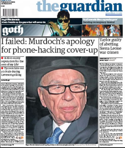 rupert murdoch disingenuous apologies