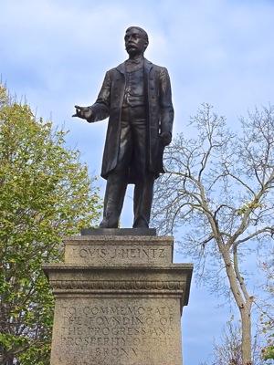 louis j heintz statue photos joyce kilmer park bronx nyc